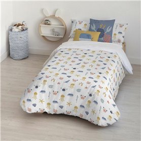 Housse de Couette Kids&Cotton Malu Small Bleu Blanc 180 x 240 cm