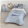 Parure de couette Kids&Cotton Tabor Big Bleu 155 x 220 cm