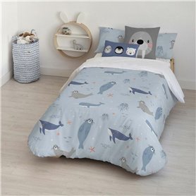 Housse de Couette Kids&Cotton Tabor Small Bleu 180 x 240 cm