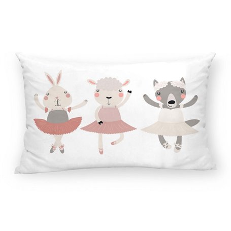 Housse de coussin Kids&Cotton Lavi C Rose 30 x 50 cm