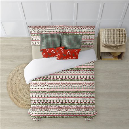 Housse de Couette Decolores Merry Christmas 16 Multicouleur 220 x 220 cm