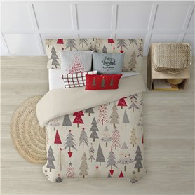 Housse de Couette Decolores Merry Christmas 31 Multicouleur 200 x 200 cm