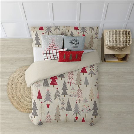 Housse de Couette Decolores Merry Christmas 31 Multicouleur 200 x 200 cm