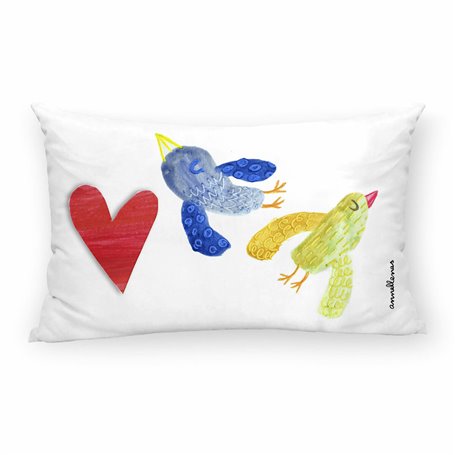 Housse de coussin Decolores Volant Multicouleur 30 x 50 cm