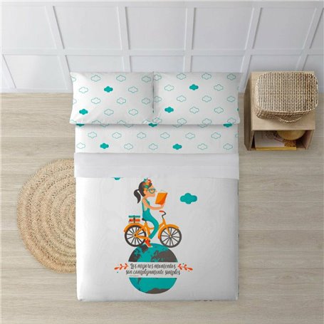 Jeu de draps Decolores Bici Multicouleur 260 x 270 cm