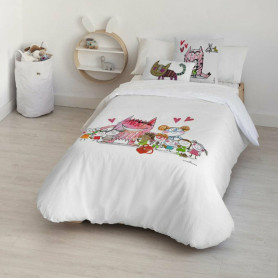 Housse de Couette Decolores Al Cole Multicouleur 240 x 220 cm