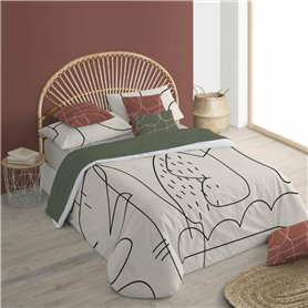 Housse de Couette Decolores Burdeos Multicouleur 155 x 220 cm