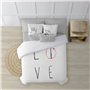 Housse de Couette Decolores Love Multicouleur 140 x 200 cm