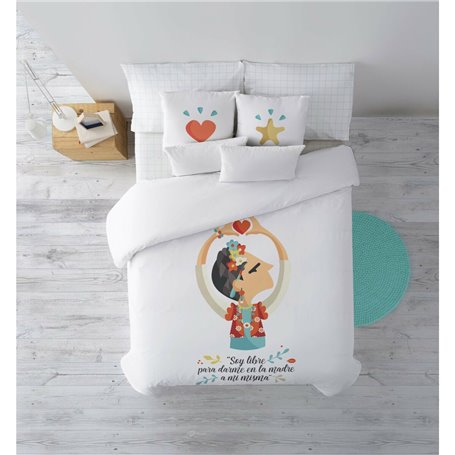 Housse de Couette Decolores Frida Multicouleur 240 x 220 cm