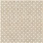 Nappe enduite antitache Belum Plumeti Blanc 140 x 140 cm