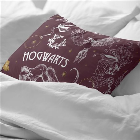 Taie d'oreiller Harry Potter Creatures Multicouleur 45 x 110 cm 100 % coton