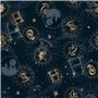 Jeu de draps Harry Potter HPotter Gold Multicouleur Lit 105 cm
