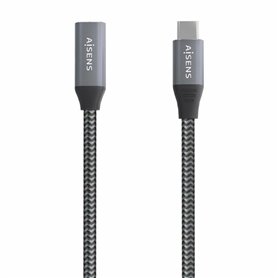 Câble Rallonge à USB Aisens A107-0761 Gris 1