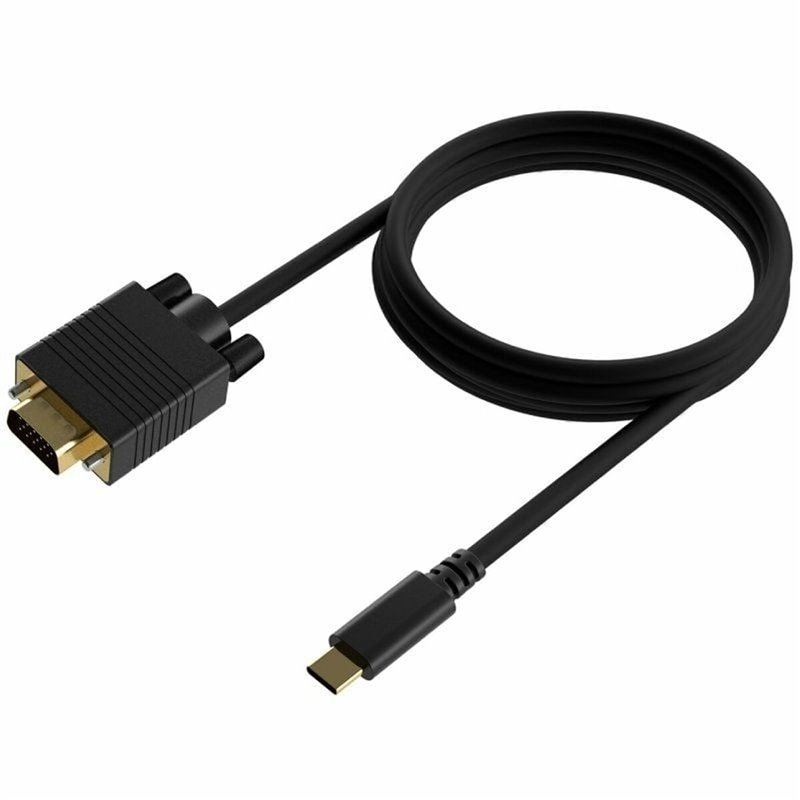 Image secondaire de Aisens A109-0692 câble vidéo et adaptateur 0,8 m USB Type-C VGA (D-Sub) Noir