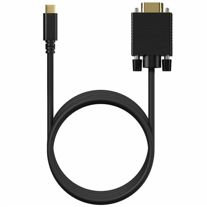 Aisens A109-0693 câble vidéo et adaptateur 1,8 m USB Type-C VGA (D-Sub) Noir
