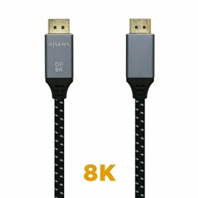 Câble DisplayPort Aisens A149-0435 Noir Noir/Gris 1 m
