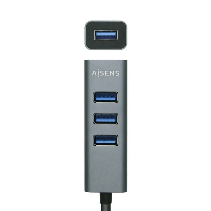 Image secondaire de Aisens A109-0508 hub & concentrateur USB 3.2 Gen 1 (3.1 Gen 1) Type-C 5000 Mbit/s Gris