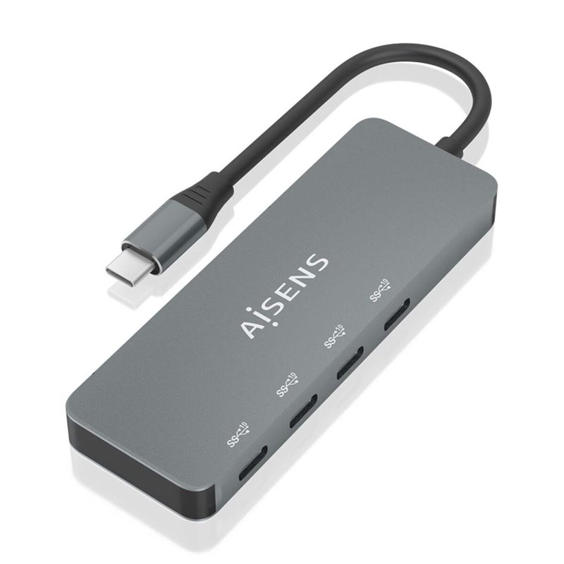 Aisens A109-0695 hub & concentrateur USB 3.2 Gen 2 (3.1 Gen 2) Type-C 10000 Mbit/s Gris