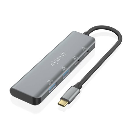 Hub USB Aisens A109-0763 Gris (1 Unité)