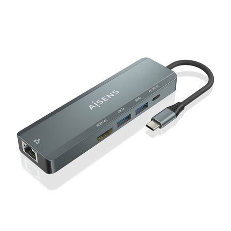 Hub USB Aisens ASUC-5P011-GR Gris (1 Unité)