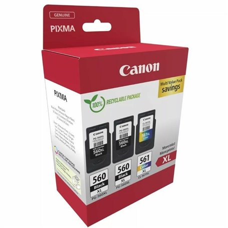 Cartouche d'encre originale Canon PG-560XL + CL-561XL Noir