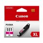 Canon CLI-551XL M w/sec cartouche d'encre 1 pièce(s) Original Rendement élevé (XL) Photo magenta
