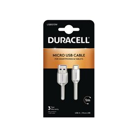 Câble USB DURACELL USB5013W 1 m Blanc (1 Unité)