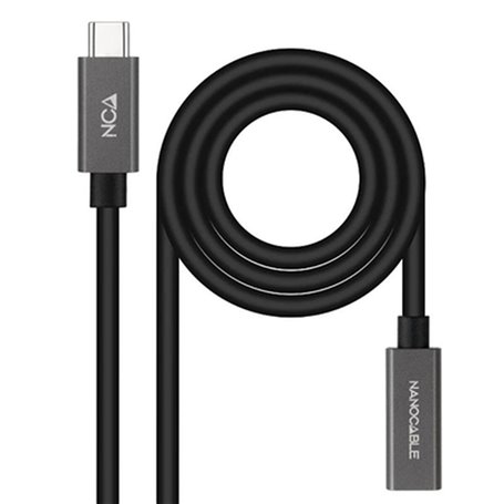 Nanocable 10.01.4402 câble USB 2 m USB 3.2 Gen 2x2 USB C Noir