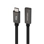 Nanocable 10.01.4402 câble USB 2 m USB 3.2 Gen 2x2 USB C Noir