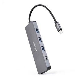 Hub USB NANOCABLE 10.16.4409 Gris (1 Unité)