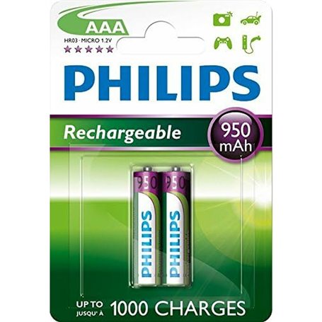 Piles Rechargeables Philips R03B2A95/10 1