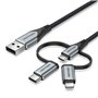 Câble USB Vention CQJHF 1 m Gris