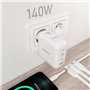 Chargeur mural Aisens ASCH-140W3P030-W Blanc 140 W (1 Unité)