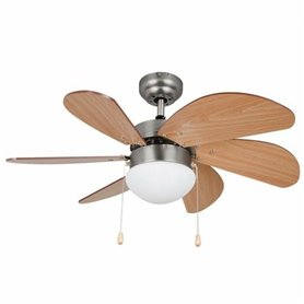 Ventilateur de Plafond avec Lumière Orbegozo CP 15075 N 50 W Bois
