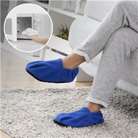 Chaussons Chauffants Micro-ondes InnovaGoods Bleu