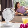 Ventilateur de Bureau Rechargeable avec LED FanLed InnovaGoods Ø6,6'' 4000 mAh