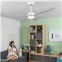 Ventilateur de Plafond avec Lumière LED et 3 Pales ABS Flaled InnovaGoods Blanc 36 W 52" Ø132 cm