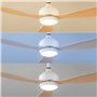 Ventilateur de Plafond avec Lumière LED et 3 Pales ABS Wuled InnovaGoods Bois 36 W 52" Ø132 cm