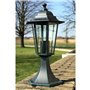 vidaXL Lampe de jardin Vert foncé/Noir Aluminium