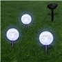 vidaXL Lampes de jardin LED solaires 3 pcs avec piquet de sol