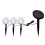 vidaXL Lampes de jardin LED solaires 3 pcs avec piquet de sol