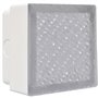 vidaXL Lampes enterrées à LED 2 pcs 100x100x68 mm