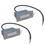 vidaXL Lampe d'escalier encastrée à 2 LED 44x111x56 mm