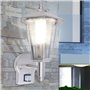 vidaXL Lampe murale extérieure avec capteur Acier inoxydable