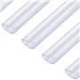 vidaXL Attaches de bande de clôture 100 pcs PVC Transparent