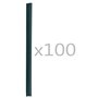 vidaXL Attaches de bande de clôture 100 pcs PVC Vert