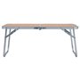 vidaXL Table pliable de camping Marron Aluminium 60x40 cm
