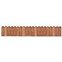 vidaXL Rouleau de bordure Marron 120 cm Bois de pin imprégné