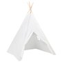 vidaXL Tente tipi d'enfants avec sac Peau de pêche Blanc 120x120x150cm