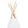 vidaXL Tente tipi d'enfants avec sac Peau de pêche Blanc 120x120x150cm